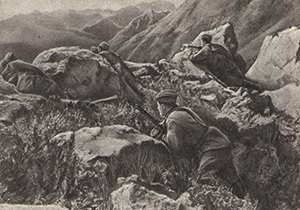 26.Советские автоматчики в горах Кавказа. Фото, 1942 год-2222.